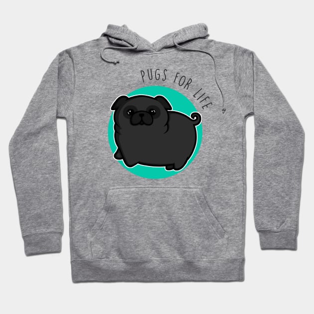 Pugs for life - black Hoodie by perdita00